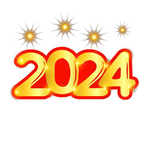 Happy New Year 2024 3d Numbers Vector Desing 2024 New Year 3d Number