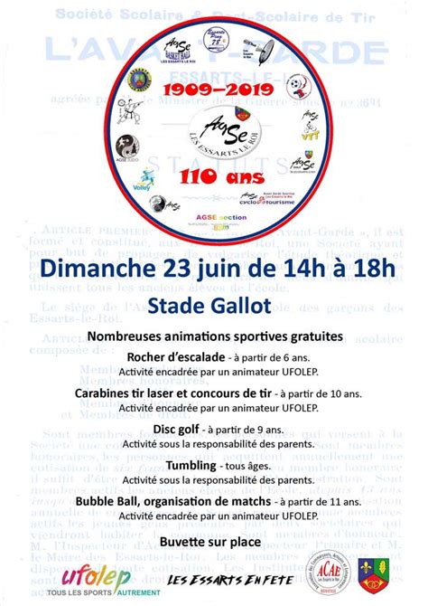 Animations Sportives Aux Essarts Le Roi Dimanche 23 Juin 2019