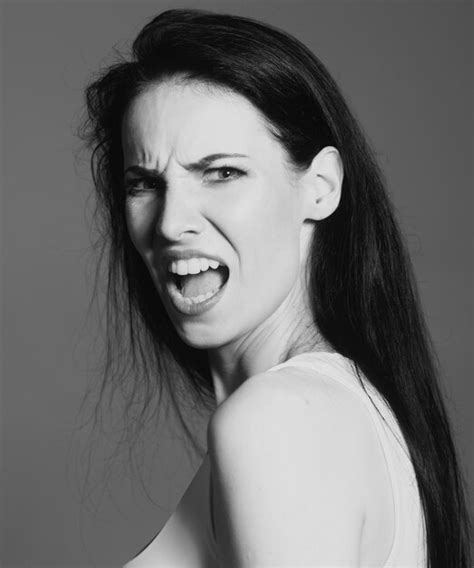 Premium Photo Angry Woman Face Upset Girl Screaming Hate Rage Pensive