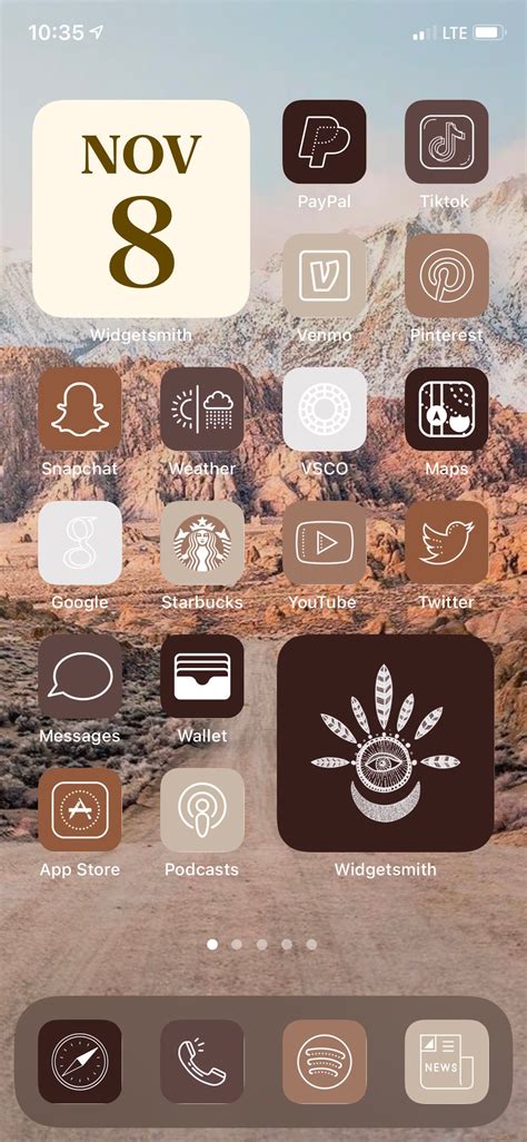 Brown Aesthetic App Icons 200 Iphone App Icons Ios 14 Etsy