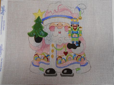 strictly christmas santa canvas cross stitch needlepoint
