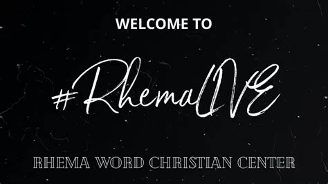 Rhema Word Christian Center Join Us For Worship