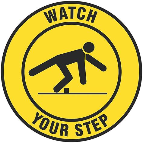 Anti Slip Floor Sign Watch Your Step S 22284 Uline Slip Signs