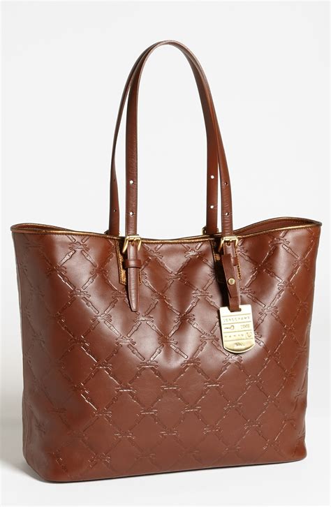 Longchamp Lm Cuir Medium Leather Tote in Brown (Cognac) | Lyst