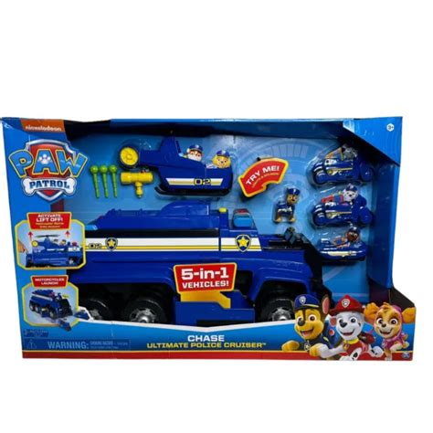 Paw Patrol Chases 5 In 1 Ultimate Cruiser With Lights And Sounds New