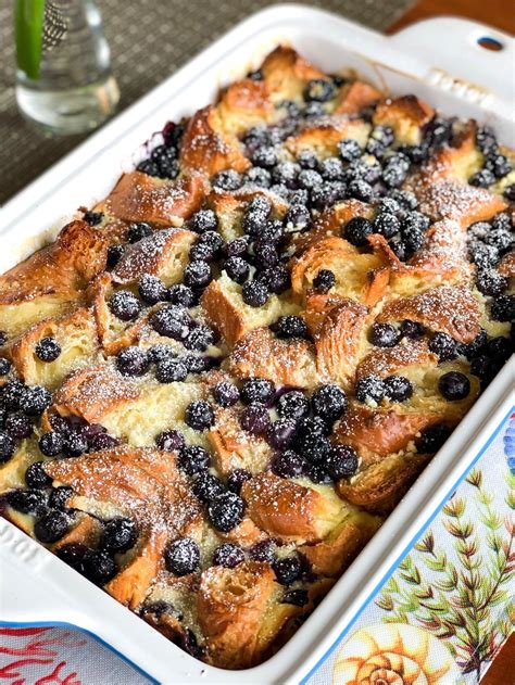 Easy Recipe Tasty Blueberry Croissant Bake Prudent Penny Pincher