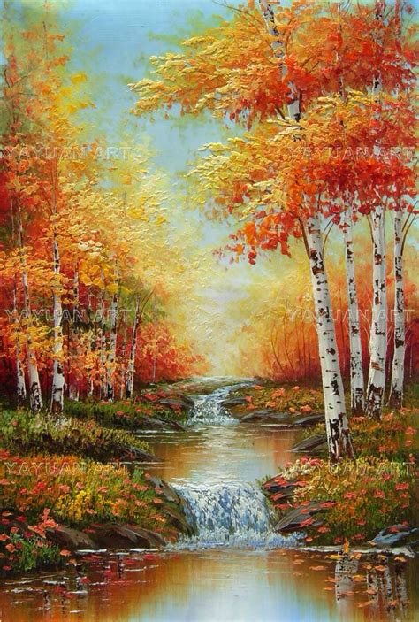 Autumn Easy Landscape Paintings Scenery Paintings