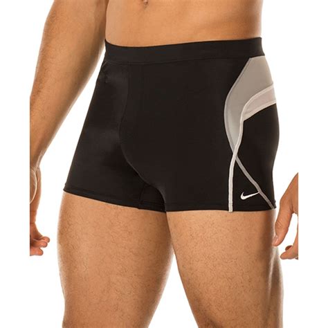 Nike Metro Splice 3 Swim Shorts In Grey Black For Men Lyst