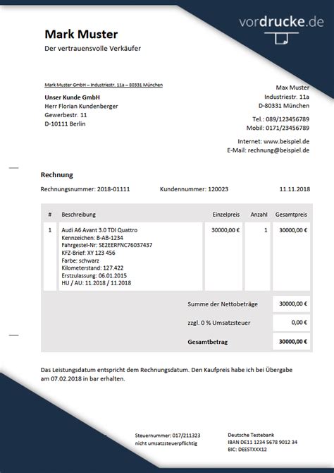 Über 100 pdf rechnungsvorlagen mit den über 100 kostenlosen layouts für die online rechnung von invoice home können sie in. Geschaftliche Rechnung Anforden - Kleinunternehmerregelung ...