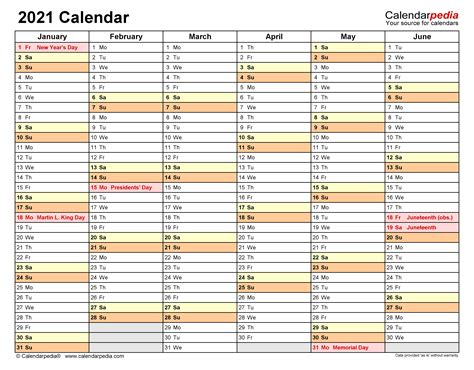 2020 And 2021 Calendar Excel Free Letter Templates