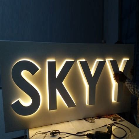 Amazing light effect using rgb light and glue stick. Acrylic Rectangle LED Sign Board, For Advertisement ...