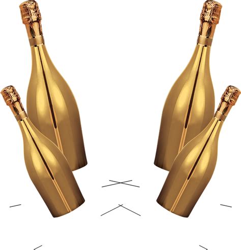 gold champagne bottle png free logo image