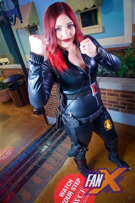 Black Widow Cosplay At The Fanx Avengers Infinity War Private Screening Black Widow Cosplay