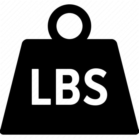 Heavy Lb Lbs Metal Pound Pounds Weight Icon