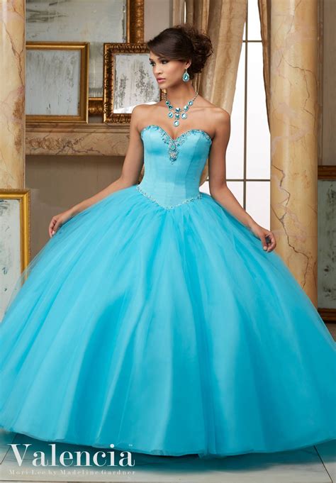 Tulle Ball Gown Quinceanera Dress Morilee