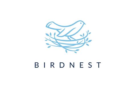 Bird Nest Logo Design Template Branding And Logo Templates ~ Creative