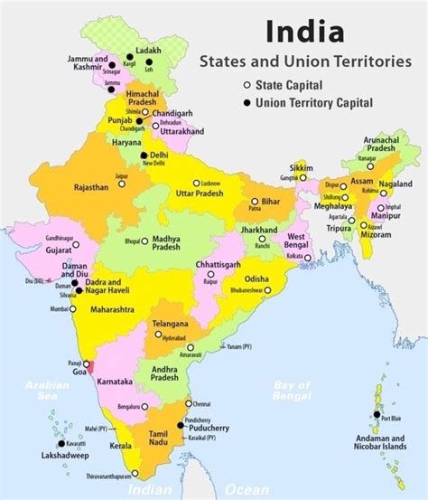 What Are The States Of India And Their Capitals