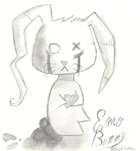 Emo Bunny By Lotuskoi On Deviantart