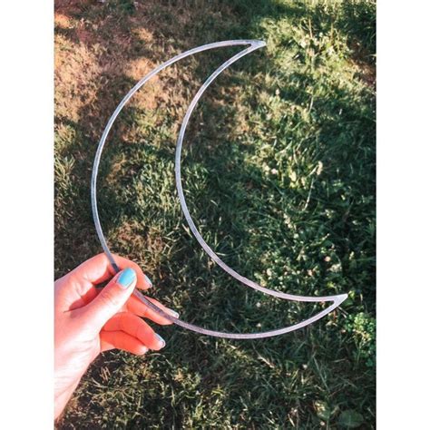 Metal Crescent Moon Macrame Moon Frame Moon Craft Hoop Etsy