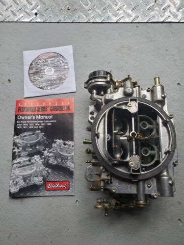 Edelbrock Carburetor 1406 Used 4 Barrel Performance 600 Cfm Ebay