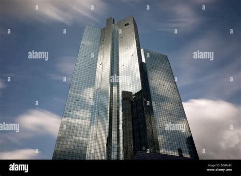 Deutsche Bank Headquarters Frankfurt Skyline Frankfurt Am Main Hesse