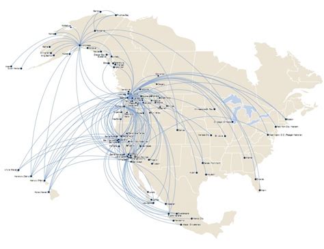 Alaska Airlines Route Map