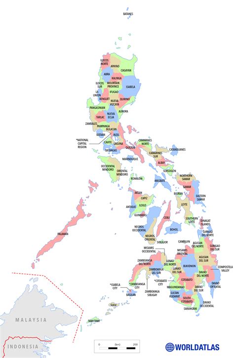 Give your friends a chance to see how the world transformed into images looks like. Philippines Map - World Atlas