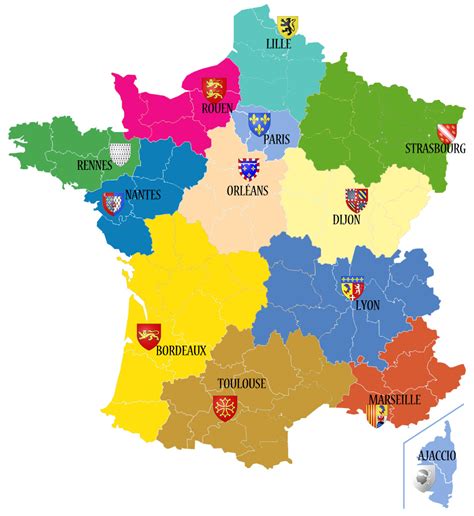 Carte De France Régions Carte De France Avec Les Nouvelles Régions