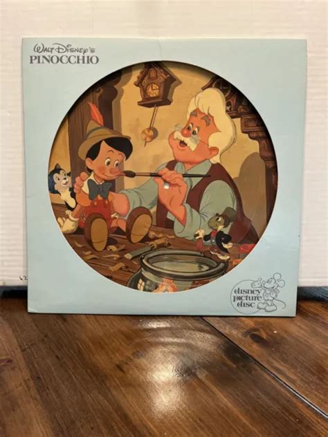 Walt Disney Pinocchio Picture Disc Vinyl Lp Record Vintage Album Rare Soundtrack Picclick