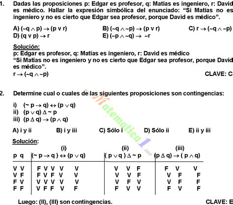 Tablas De Verdad Logica Proposicional