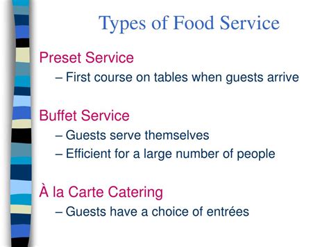 Ppt Chapter 14 Food And Beverage Service Powerpoint Presentation