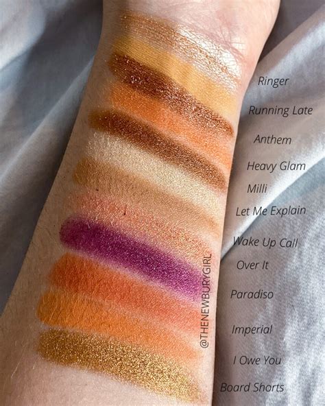 huge colourpop pressed single eyeshadow collection the newbury girl