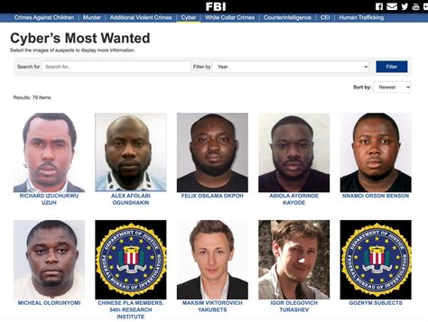 Fbi Records 6 Nigerians Amid Most Wanted Cyber Criminals Full List Naija Live Tv