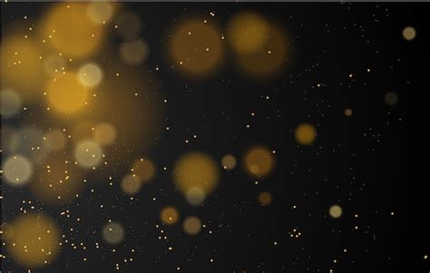 Premium Vector Abstract Magical Bokeh Lights Effect Background Black