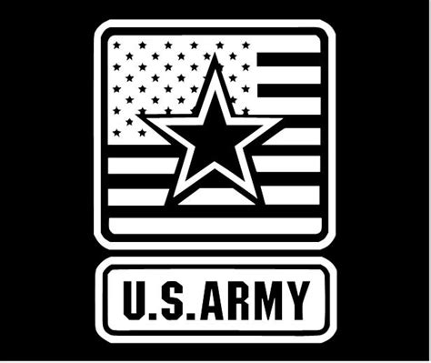 u s army sticker the army logo with the american flag and large star in the middle