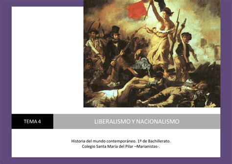 Tema 4 Liberalismo Y Nacionalismo