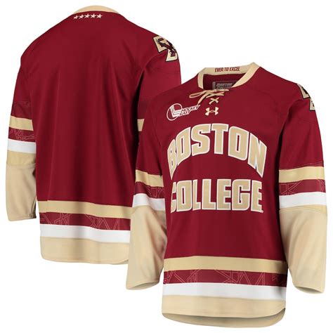 Boston College Eagles Under Armour Replica College Hockey Jersey Maroon