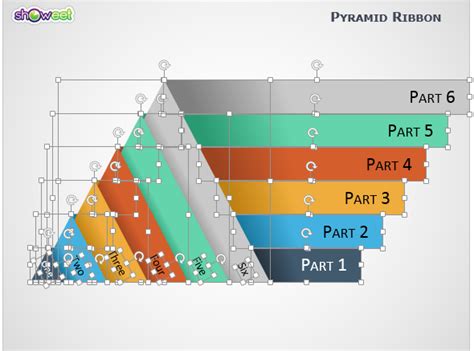 Ribbon Pyramid Diagrams For Powerpoint Toma De Corriente Powerpoint