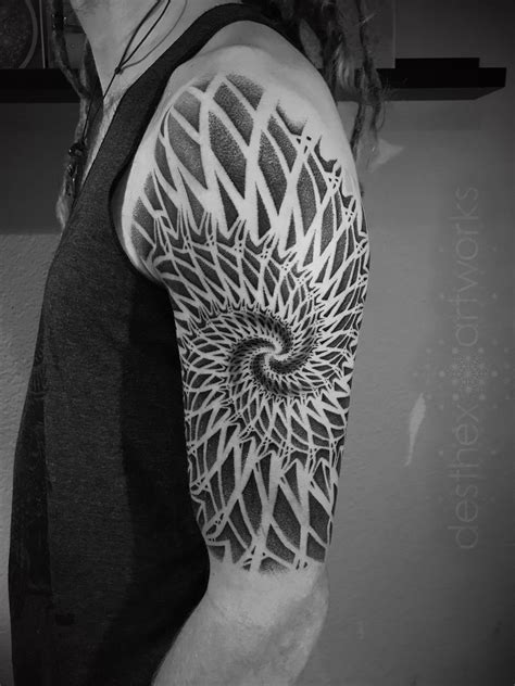 Fractal Geometry Fractal Tattoo Spiral Tattoos Forearm Band Tattoos