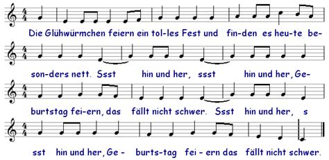 Kindergarten-Homepage: Geburtstagslied