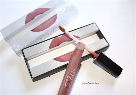 Huda Beauty Liquid Matte Lipstick Bombshell Review Swatches