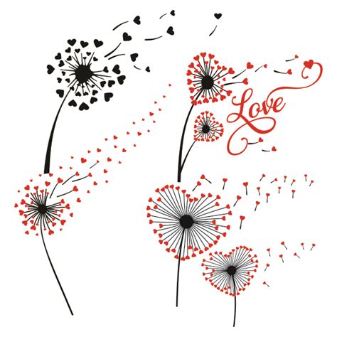 We've made it in ios style, first introduced in ios version 7 and supported in all later releases up until now (at least ios 11). Dandelion Heart Love Svg Cuttable Designs