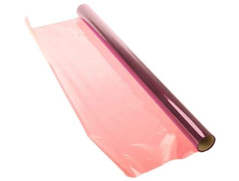 Mm X M Pink Tinted Cellophane X Roll Packaging Your Door