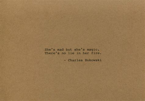 Charles Bukowski Quote Made On Typewriter Art Quote Wall Art Shes