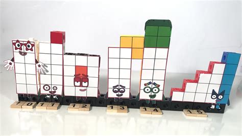 Diy Numberblocks 10 To 15 With Mathlink Cube Youtube