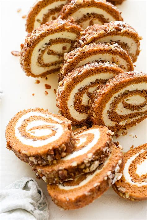 Dazzle family and friends with libby's® pumpkin roll; My Favorite Pumpkin Roll Recipe | foodiecrush.com