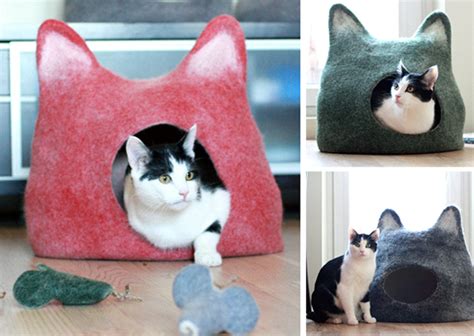 It is international cat day on 8 august, so i. A Different Kind of Felted Cat Cave From Agnes Felt ...