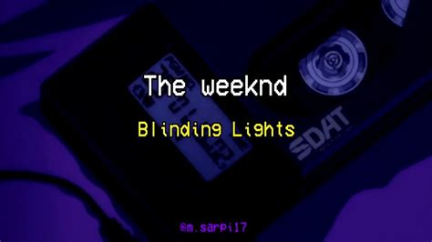 Blinding Lights The Weeknd Lyricletra Youtube