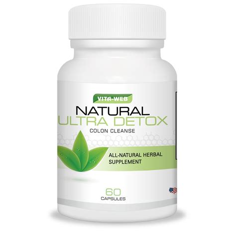 60ct Vita Web Ultra Detox All Natural Colon Cleanse Supplements 1