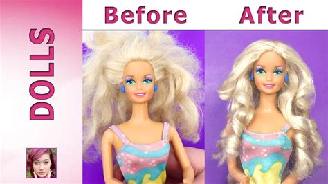 How do i make barbie hair wavy? Barbie Hair Repair Tutorial - YouTube